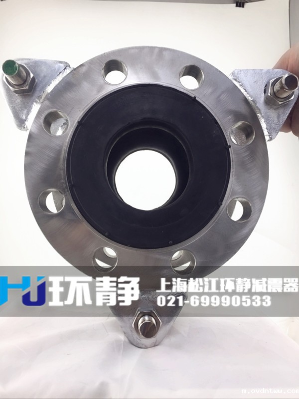 限位不锈钢单球体橡胶接头安装实图